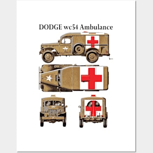 DODGE wc54 AMBULANCE. Posters and Art